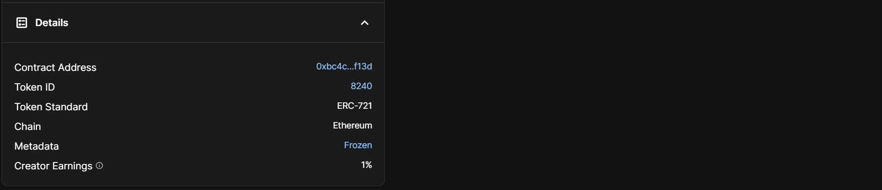 Token Details