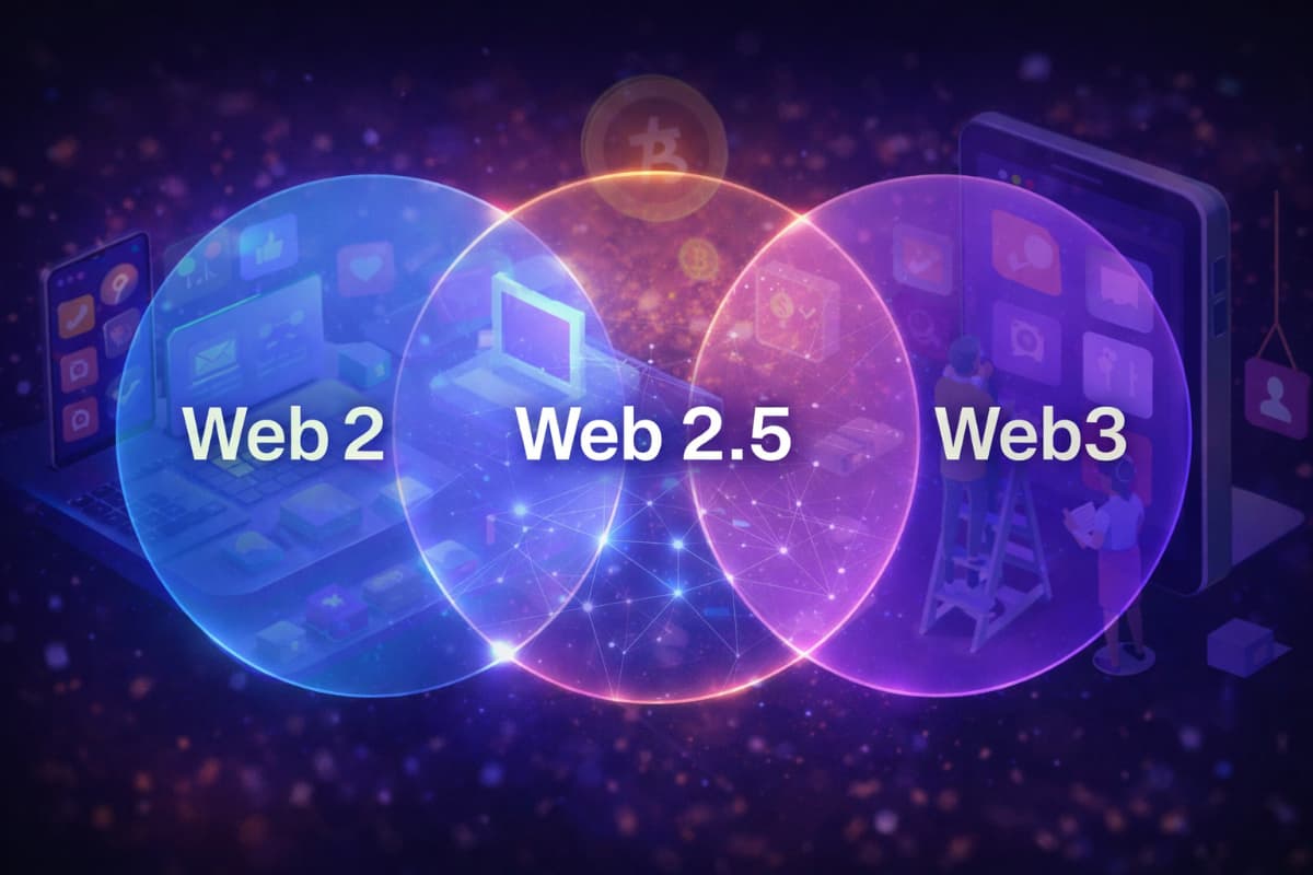 Web 2.5 bridges web2 and web3