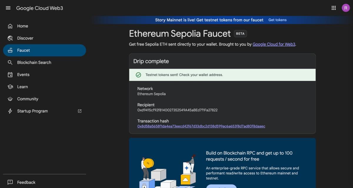 ETH Sepolia Faucet